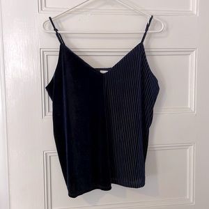Navy Spaghetti Strap Tank - Socialite